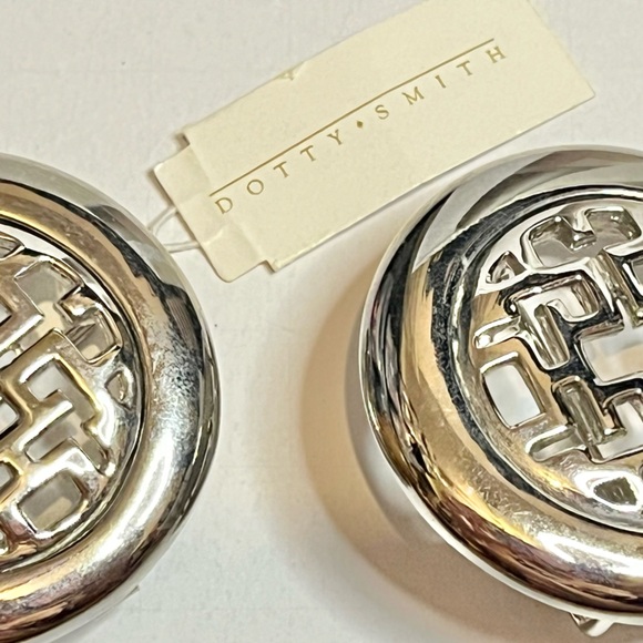 Dotty Smith Round Celtic Open Work 2 piece Interlocking silver Tone belt Buckle - Picture 8 of 8